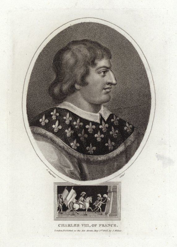 Francouzský Karel VIII od English School
