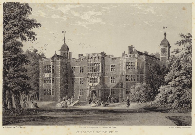 Charlton House, Kent (rytina) od English School