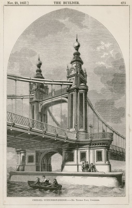 visutý most Chelsea od English School