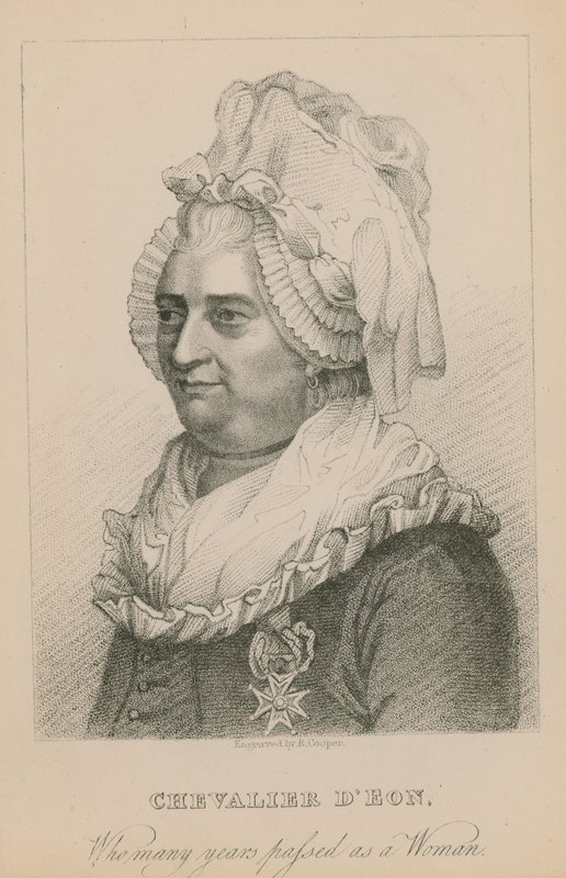 Chevalier DEon, která uběhla mnoho let jako žena od English School