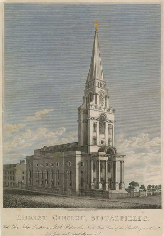 Christ Church, Spitalfields, Londýn od English School