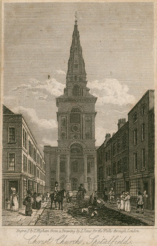 Christ Church, Spitalfields, Londýn od English School