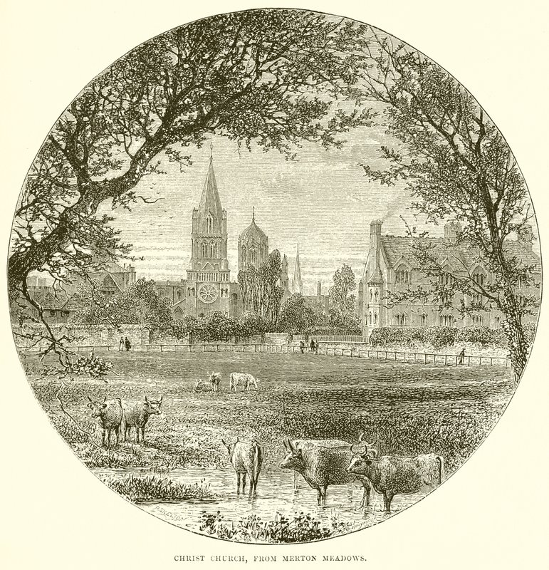 Christ Church, z Merton Meadows od English School