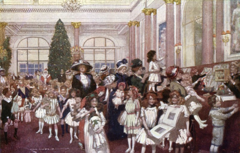 Vánoční slavnosti pro děti, hotel Savoy (barevné lito) od English School