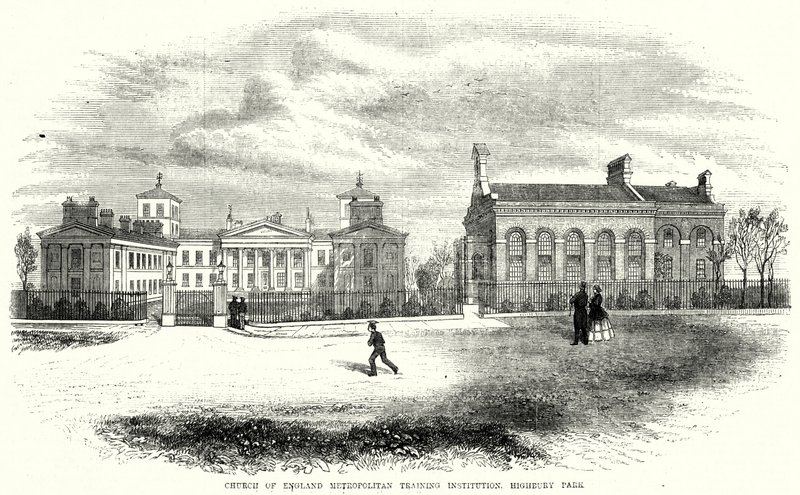 Church of England Metropolitan Training Institution, Highbury Park (rytina) od English School