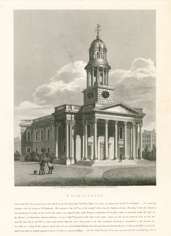 Kostel St Marylebone, Londýn od English School