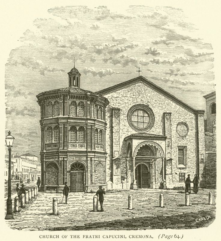 Kostel Fratri Capucini, Cremona (rytina) od English School