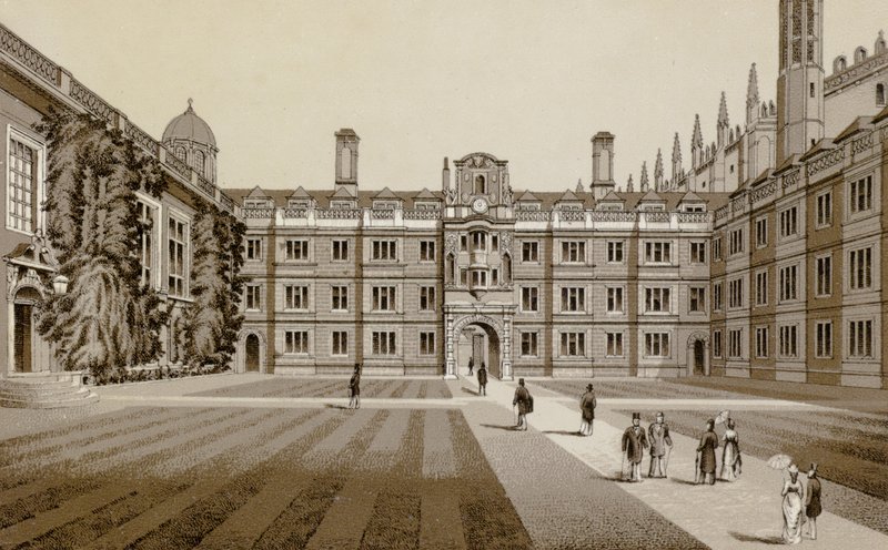 Clare College (litho) od English School