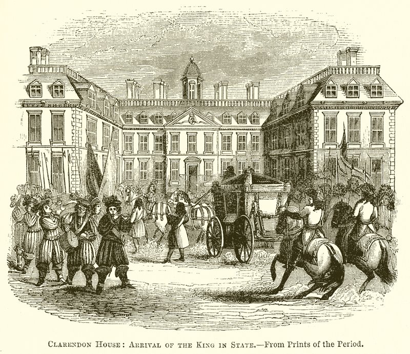 Clarendon House: Příjezd krále ve státě od English School