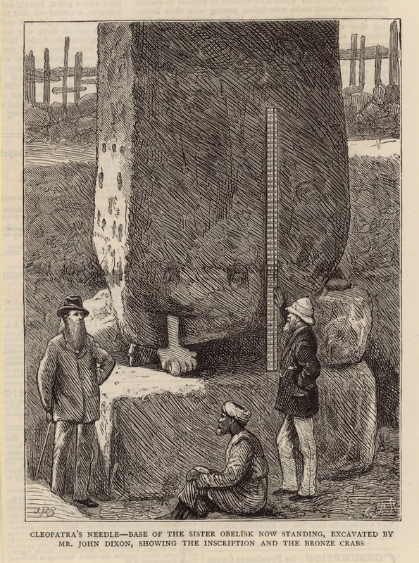 Cleopatras Needle - základ sesterského obelisku od English School