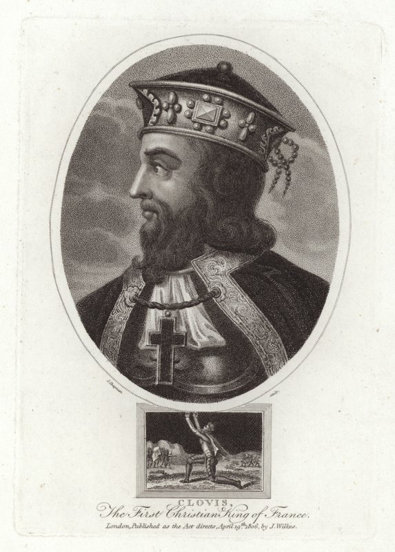 Clovis, první křesťanský král Francie od English School