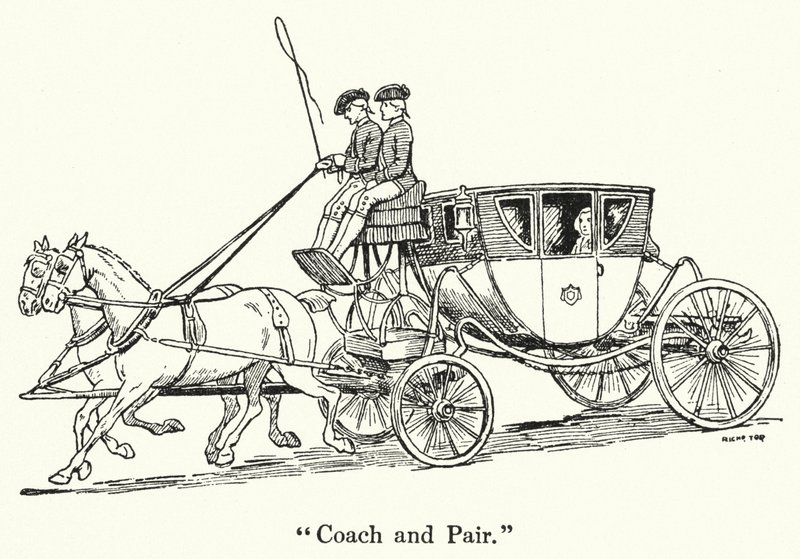 "Coach and Pair" (litho) od English School