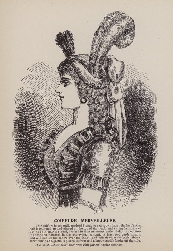 Coiffure Merveilleuse (rytina) od English School