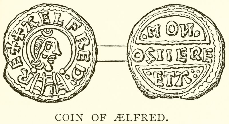 Aelfredova mince od English School