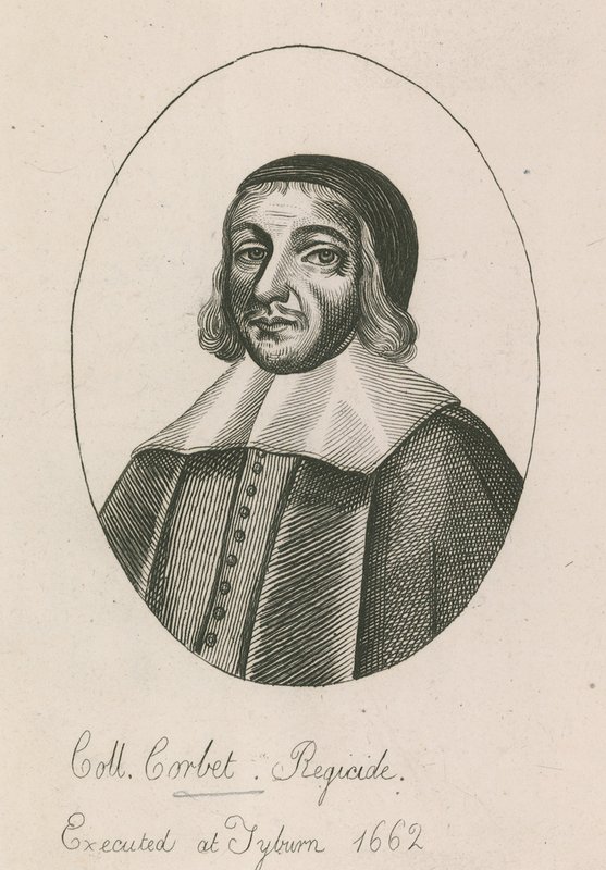 Coll Corbet, Regicide, popraven v Tyburnu, 1662 od English School