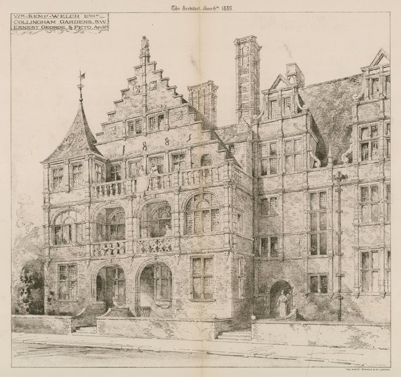 Collingham Gardens, Kensington, Londýn od English School