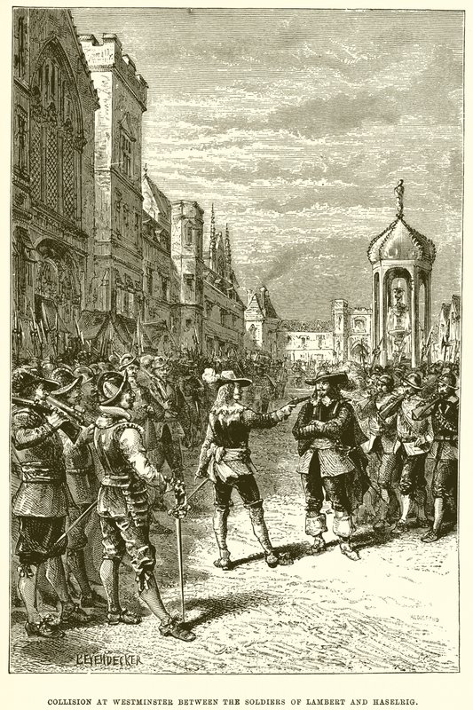 Srážka ve Westminsteru mezi Soldiers of Lambert a Haselrig od English School