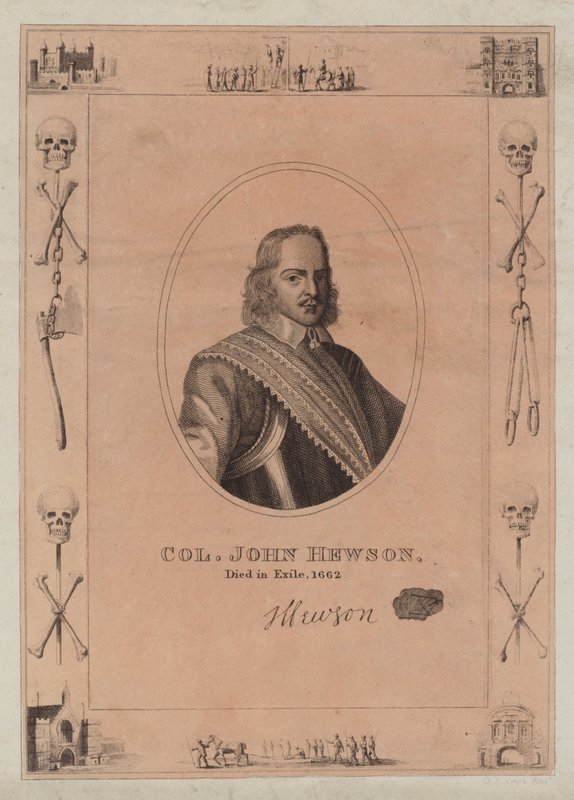 Plukovník John Hewson, zemřel v exilu, 1662 od English School