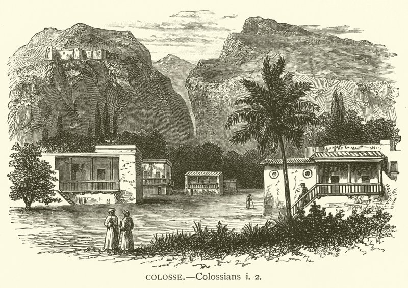 Colosse, Colossians, i, 2 (rytina) od English School