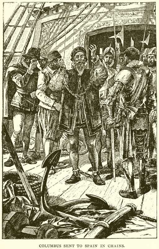 Kolumbus poslán do Španělska v řetězech od English School