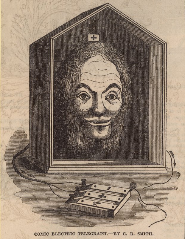 Comic Electric Telegraph od G E Smith od English School