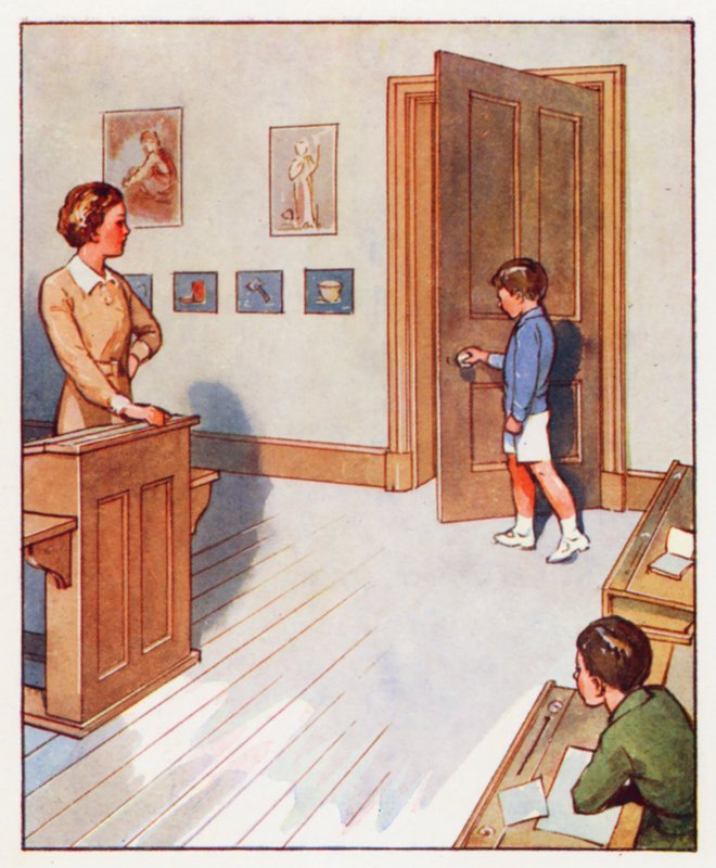 Příkazy: (barevná litografie) od English School