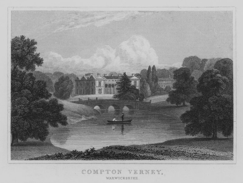 Compton Verney, Warwickshire (rytina) od English School