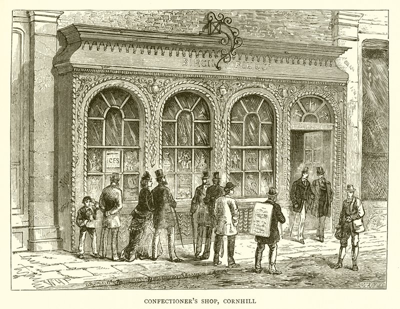 Cukrářský obchod, Cornhill od English School