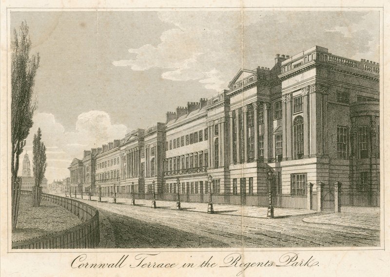 Cornwall Terrace, Regents Park, Londýn od English School