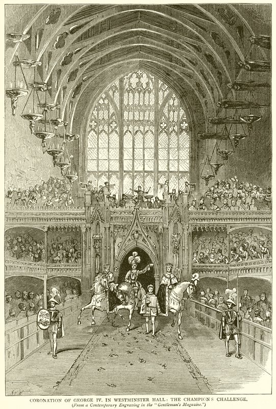 Korunovace Jiřího IV. ve Westminster Hall: The Champions Challenge od English School