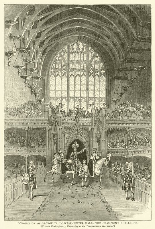 Korunovace Jiřího IV ve Westminster Hall, Champion