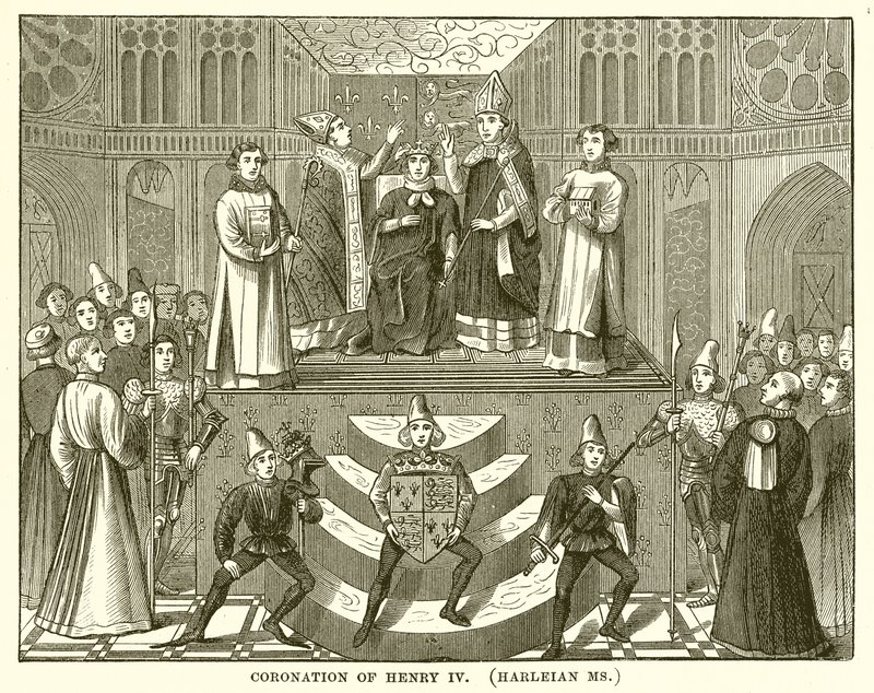 Korunovace Jindřicha IV. (Harleianská paní) od English School