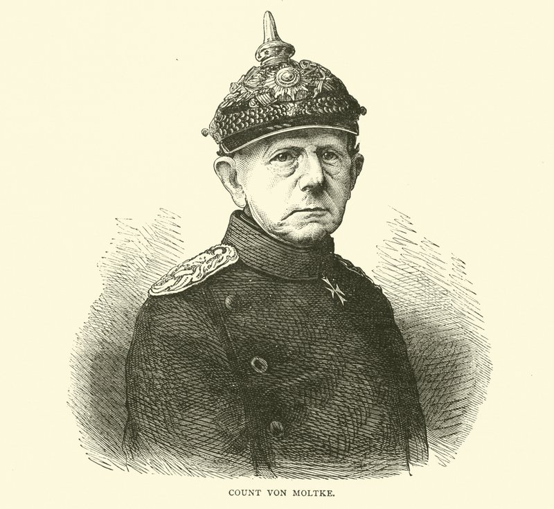 Hrabě von Moltke, červenec 1870 od English School
