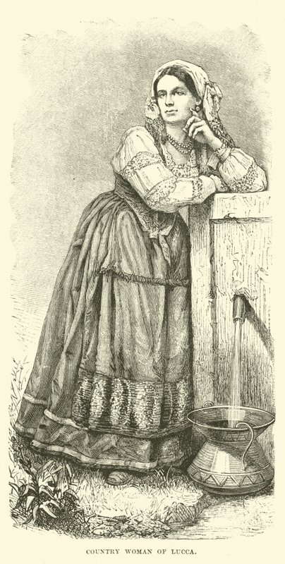 Venkovská žena z Luccy od English School