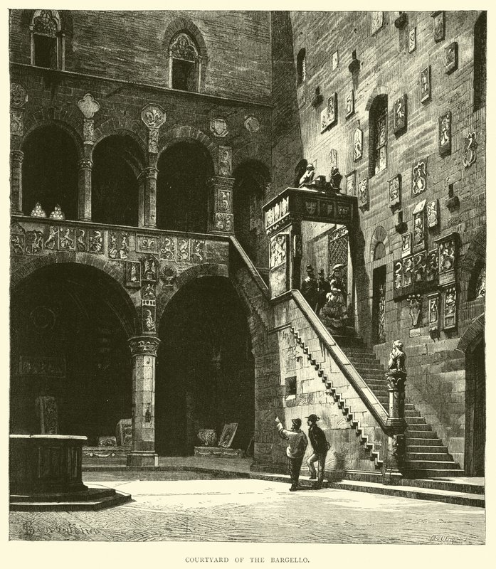 Nádvoří Bargello od English School