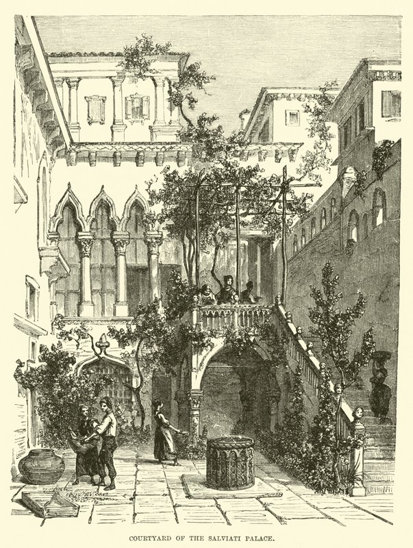 Nádvoří paláce Salviati od English School