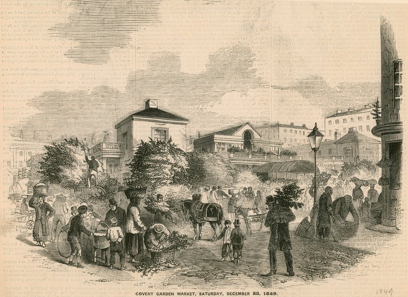 Covent Garden Market, 22. prosince 1849 od English School