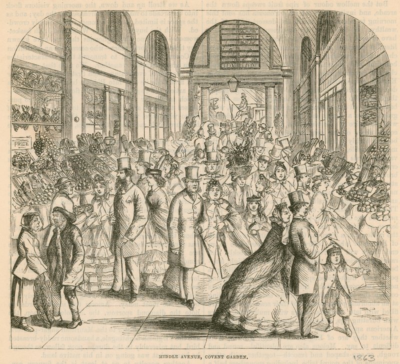 Covent Garden Market, Londýn: Middle avenue od English School