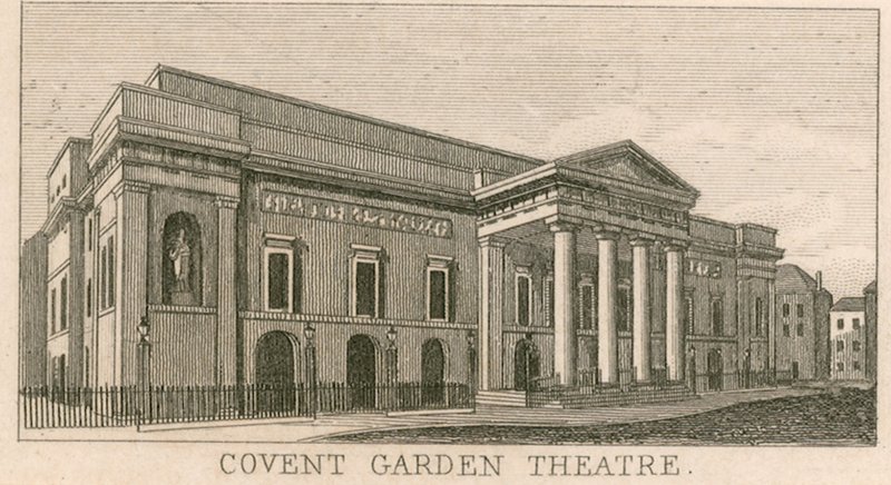 Covent Garden Theatre, Londýn od English School