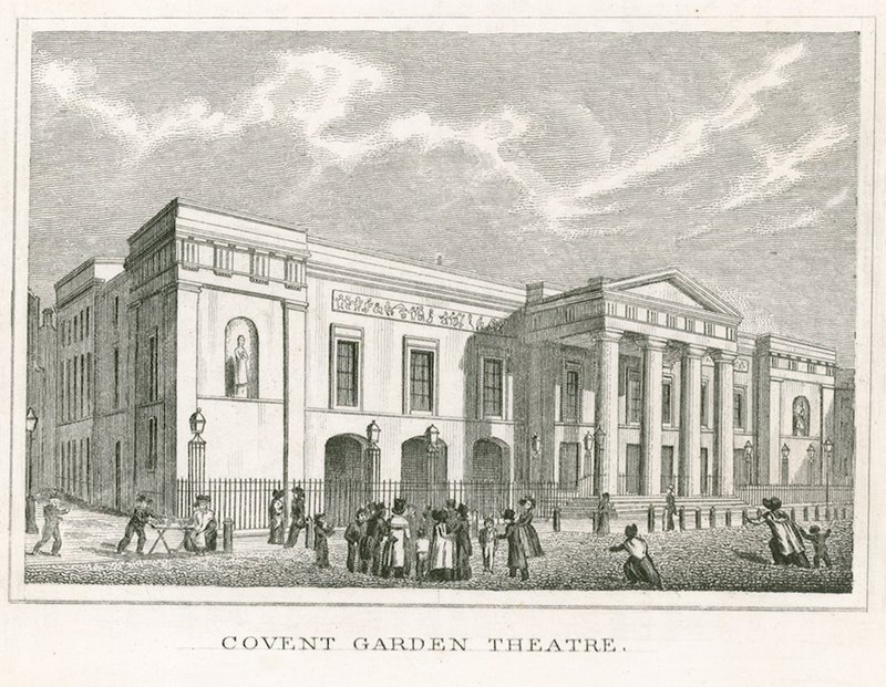 Covent Garden Theatre, Londýn od English School