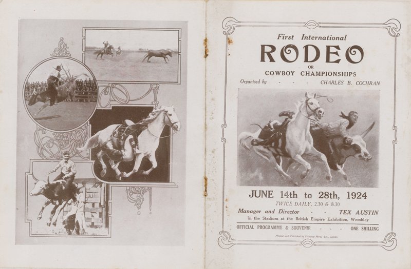 Obálka programu pro první mezinárodní Rodeo od English School