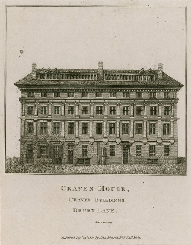 Craven House, Craven Buildings, Drury Lane, Londýn od English School