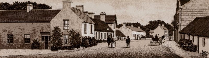 Crawfordsburn, Village and Inn (litho) od English School
