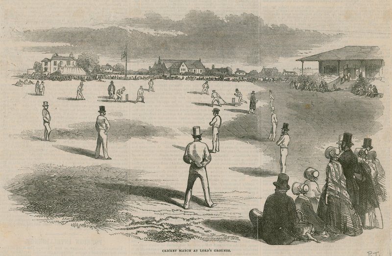 Kriketový zápas v Lords Grounds od English School