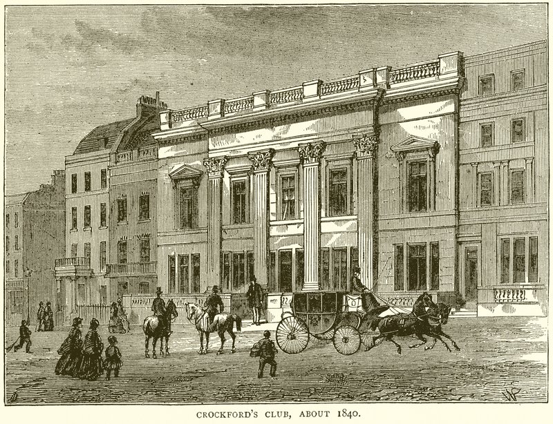 Crockfords Club, asi 1840 od English School