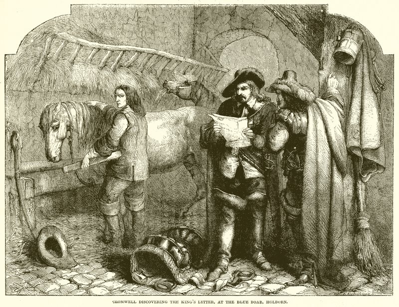 Cromwell objevil Kings Letter v Blue Boar v Holbornu od English School