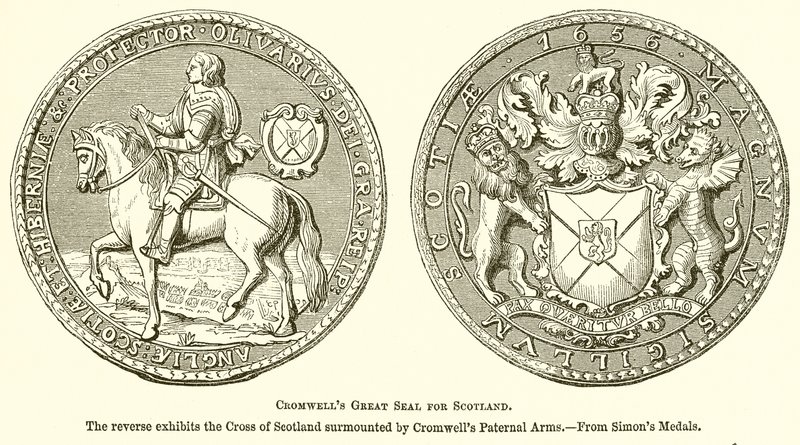 Cromwells Great Seal pro Skotsko od English School