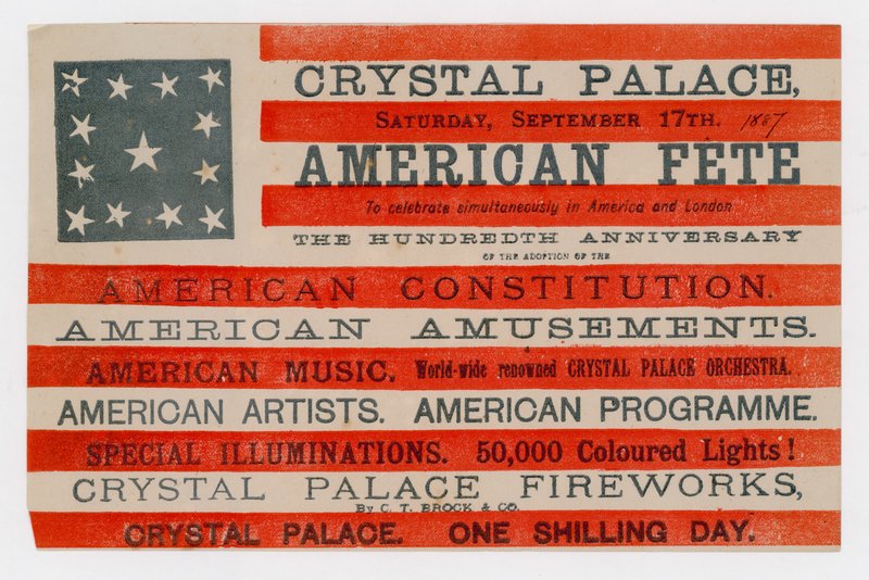 Crystal Palace, American Fete, 17 září 1887 od English School