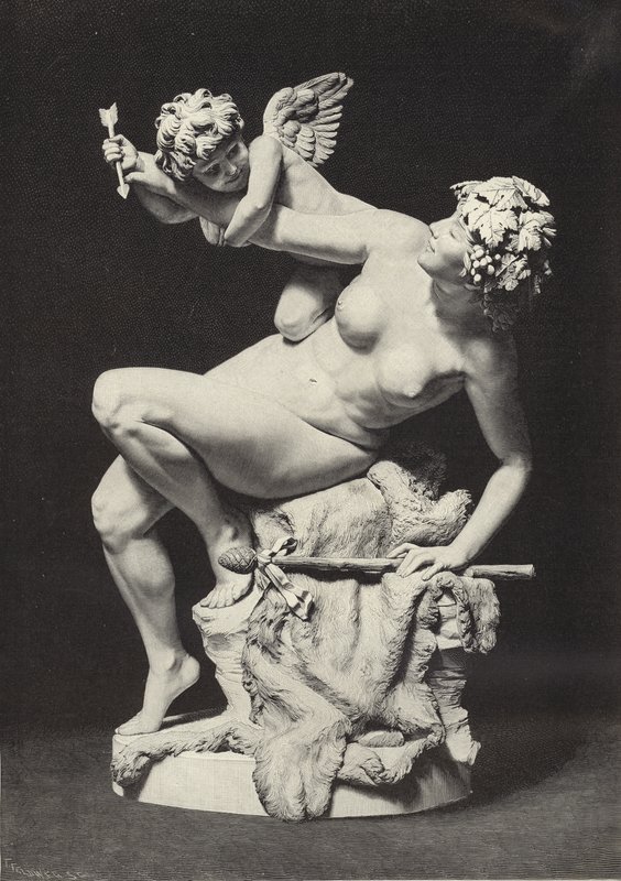 Amor a Bacchante od English School