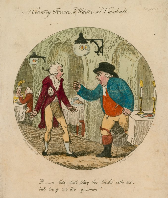 Nehraj se mnou své triky, ale přines mi gammon; Vauxhall Gardens, Londýn od English School